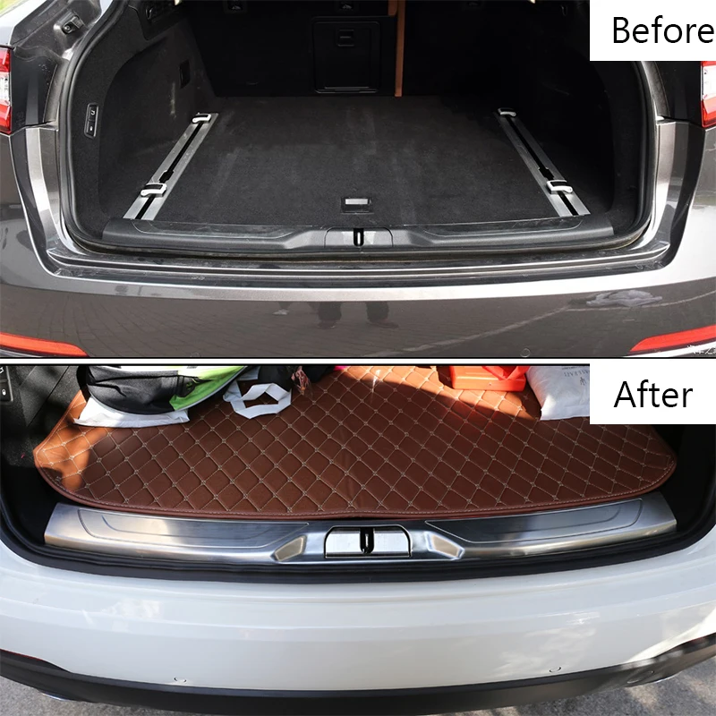 

2 Piece 304 Stainless Steel Built-in Rear Guard Frame Trim For Maserati Levante SUV 2016 Car Accessories