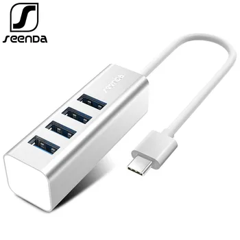 

SeenDa 4 Ports USB C HUB 3.0 Type-c Splitter High Speed Data Transfer Adapter For Macbook iMac PC Computer Accessories USB-C Hub