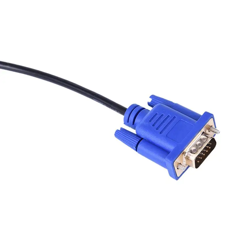 HDMI To VGA HD Converter Cable Audio Cable Converter Male To Female 10.2 GB/S PVC HDMI Male To VGA 15 Pin 1.8m For PC Laptop TV HDMI To VGA HD Converter Cable Audio Cable Converter Male To Female 10.2 GB/S PVC HDMI Male To VGA 15 Pin 1.8m For PC Laptop TV