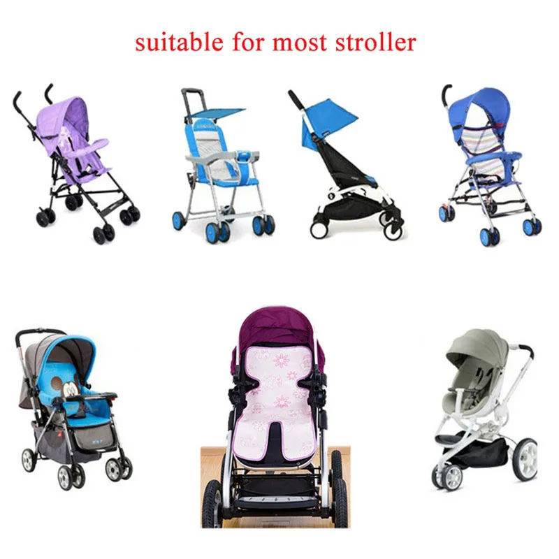 Летние Детские Глянцевая шелковая подстилка сиденье для детской коляски Подушка для детской коляски матрас утолщенной Автокресло Baby Аксессуары для колясок ребенок