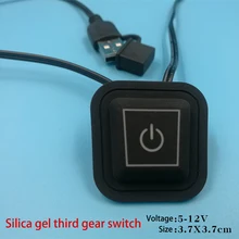 USB электрическая грелка 3 шестерни Temp DIY термобелье ткань Отопление одежда Pad водостойкий и складной доказательство электрическ