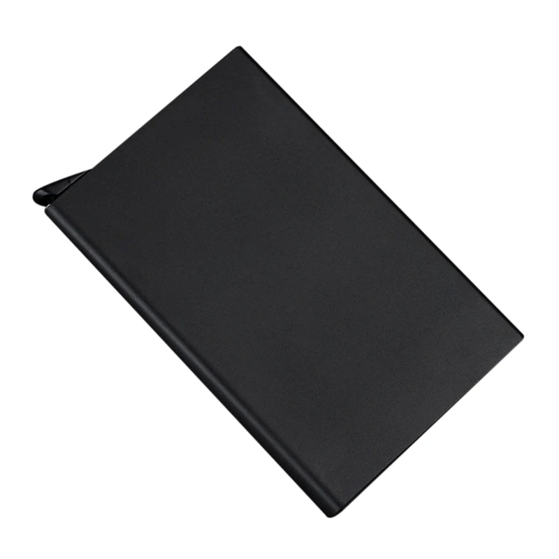 

Metal Business ID Credit Card Holder Thin Wallets Pocket Case Bank Credit Card Package Case Card Box New Top Brand porte carte