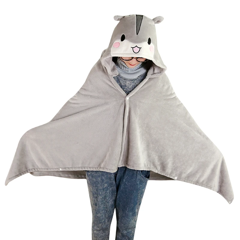 

Hamster Cute Plush Soft Cloak Cartoon Cape Coral Air Blanket Birthday Valentine's Day Gift Other Multicolor Tata