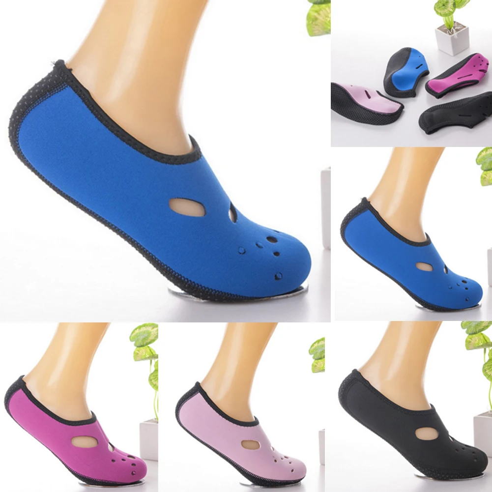 

New Unisex Water Skin Shoes Aqua Socks Beach Men Women Non-Slip Swimming Socks Scuba Diving Surfing Beach Shoes Socks ~