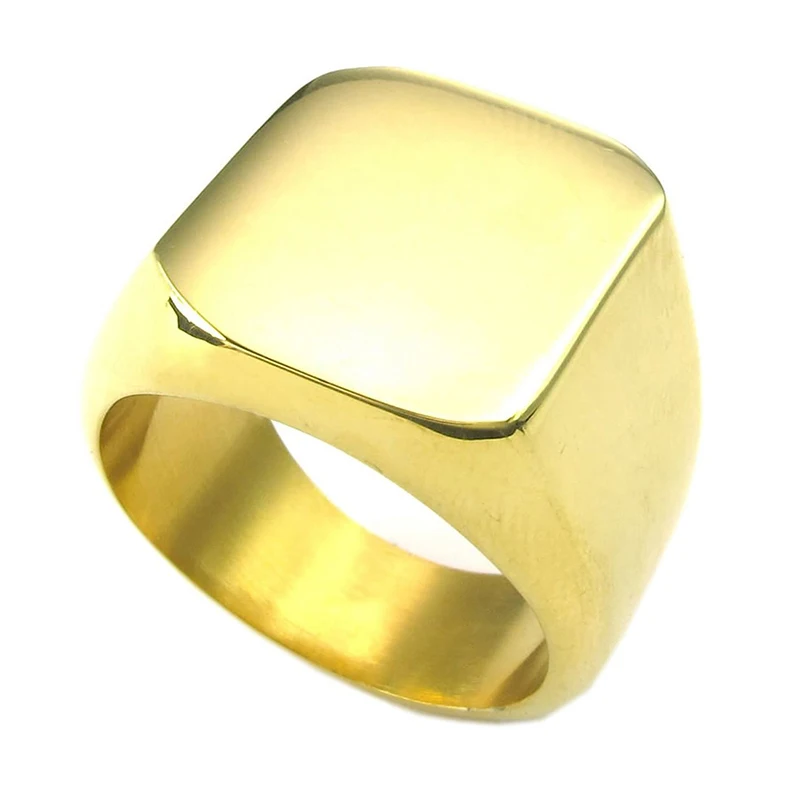 

Jewelery Men's Ring - Knight - Stainless Steel - Rings - Fantasy - for Men - Color Gold - Size 54