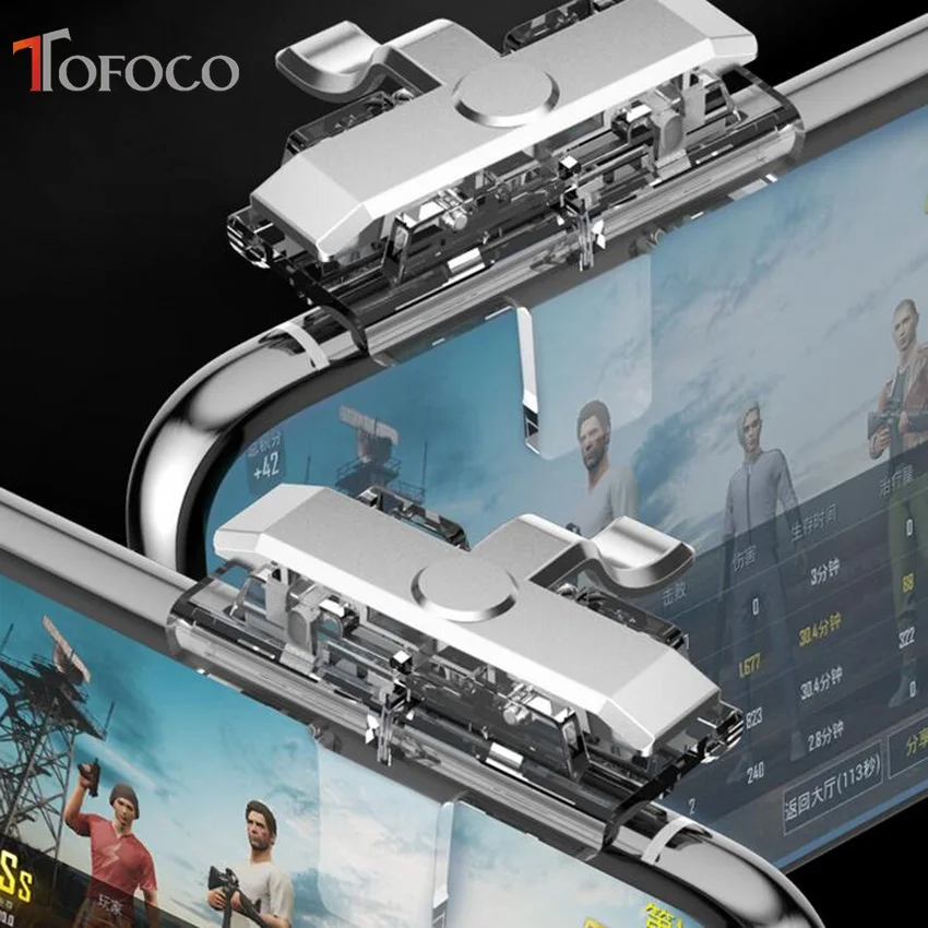 X10 PUBG Mobile Phone Game Trigger Fire Button Gamepad PUBG Controller Gaming Joystick Aim Key Shooter New Arrival