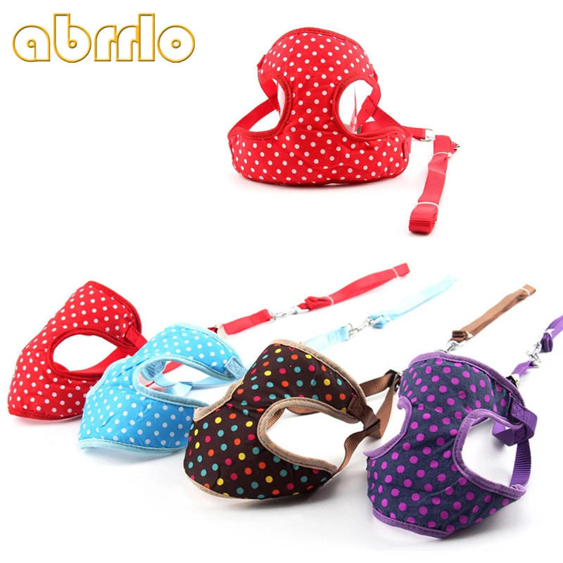 

Abbrlo Pet Dog Adjustable Harness And Leash Set Mesh Dog Harness Vest Soft Breathable Colorful Leash Pet Supplies Chihuahua