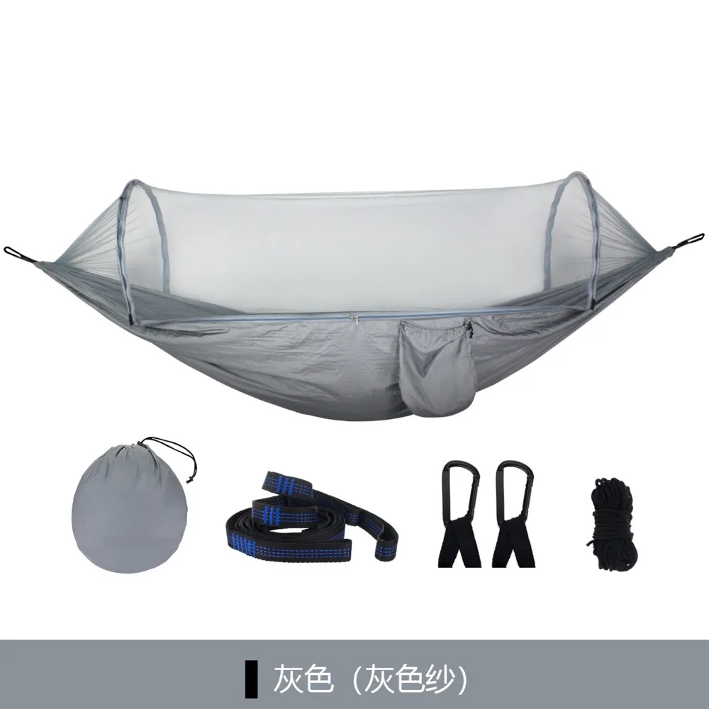 

2019 New Summer Speed Open Mosquito Net Hammock Tree Simple Tent Parachute Cloth Anti-mosquito Swing Hammock