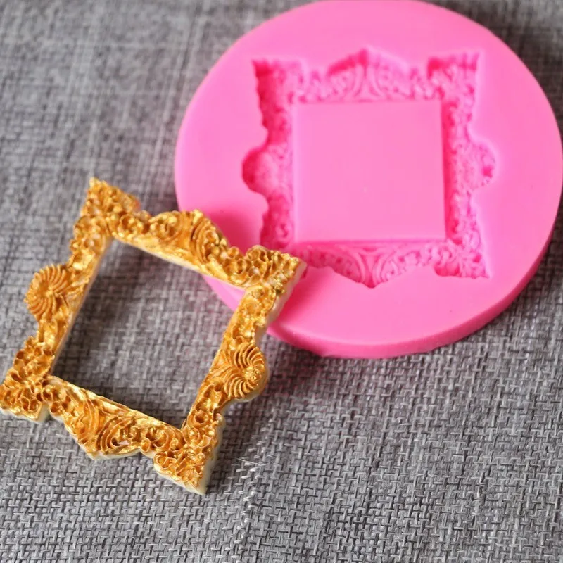 DIY Форма для фото рамки Жидкая силиконовая декоративная форма Кондитерские