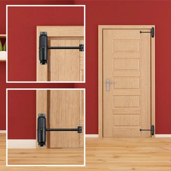 

Wheel Roller Spring Automatic Door Closer Adjustable Surface Mounted Fire Rated Door Stop Safety Door Gate Closer Indoor Outdor