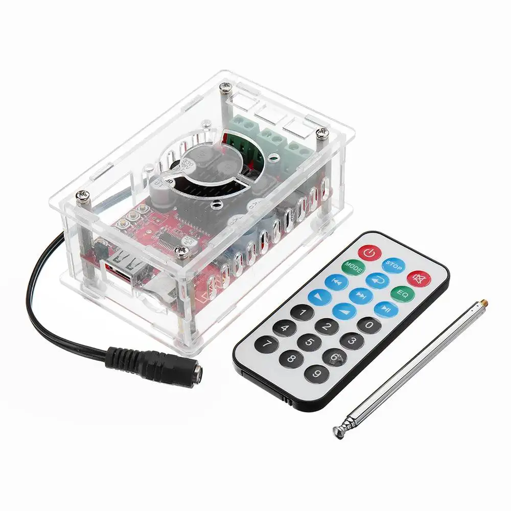 LEORY DC 12 24 V TPA3116 цифровой усилительная плата bluetooth USB TF карты MP3 декодирования FM