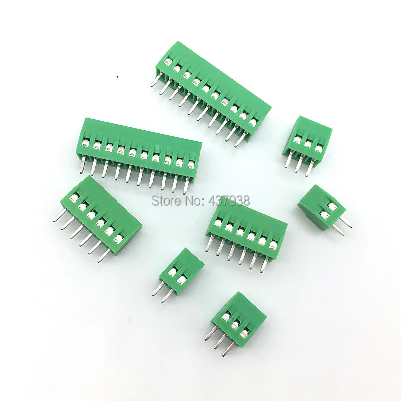 10 шт. KF128 2,54 мм PCB мини винтовой клеммный блок KF128-2.54 2P 3P 4P 5P 6P 7P 8P 9P 10P 12P 14P 16P клемма для соединения