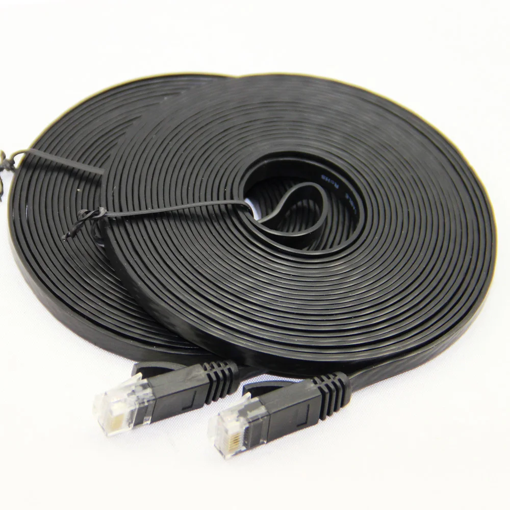 

Flat Cat 6 Ethernet Rj45 Network Cable Modem Router Lan Network Rj45 Connector