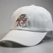 Модная бейсбольная Кепка унисекс, шапки для женщин, шапка для папы и мужчин, хип-хоп бейсболка с колпаком, Повседневная хлопковая вышивка, фламинго, Bone Gorras