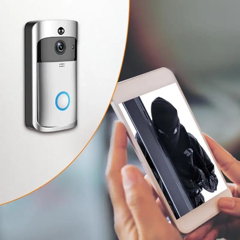  Wireless WiFi Smart HD 720P 1MP Visual Intercom Two Way Audio Recording Video Door Phone Intercom I