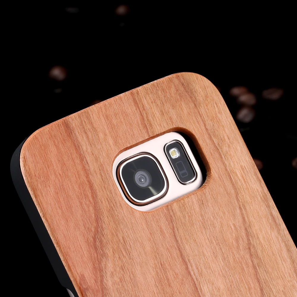 

KISSCASE Retro Real Wood Bamboo Case For Samsung Galaxy S7 S6 edge Case Vintage Wooden Case For Samsung S8 S9 Plus Phone Cover