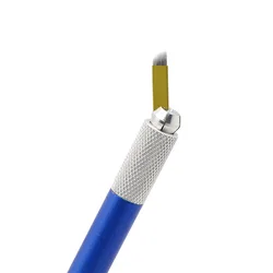 100Pcs /Lot Manual Blades 12 Pins 3D Embroidery Eyebrow Permanent Tattoo Makeup Needles Tools Supplies Free Shipping