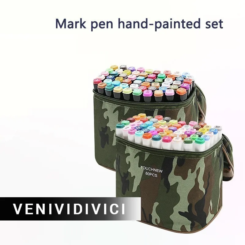 

Best Oily 32/48/72 Colors Multicolor Marker Pen Double-headed Nib Student painting Art school Horticultural Design