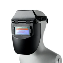 Портативная Солнечная Автоматическая Затемняющая фотоэлектрическая защитная маска для сварки плоская откидная полуспиральная маска сварщика шлем для сварки