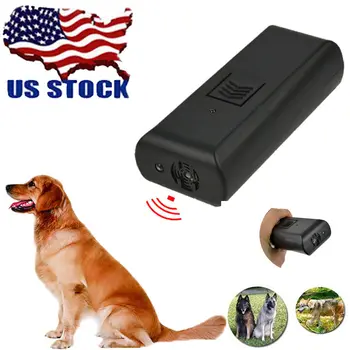 

Dog Train Repeller Control LED Trainer Ultrasonic Anti Bark Device Stop Barking Hot New Dog Repeller Keep unfriendly Dogs Away