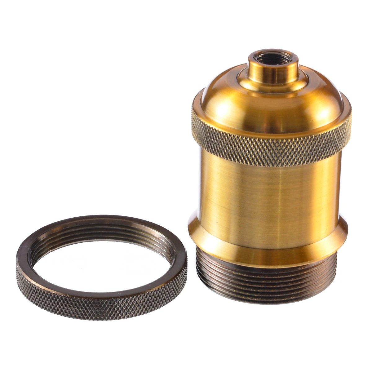 Vintage Screw Aluminum Light Socket Keyless Lamp Base Holder for E27