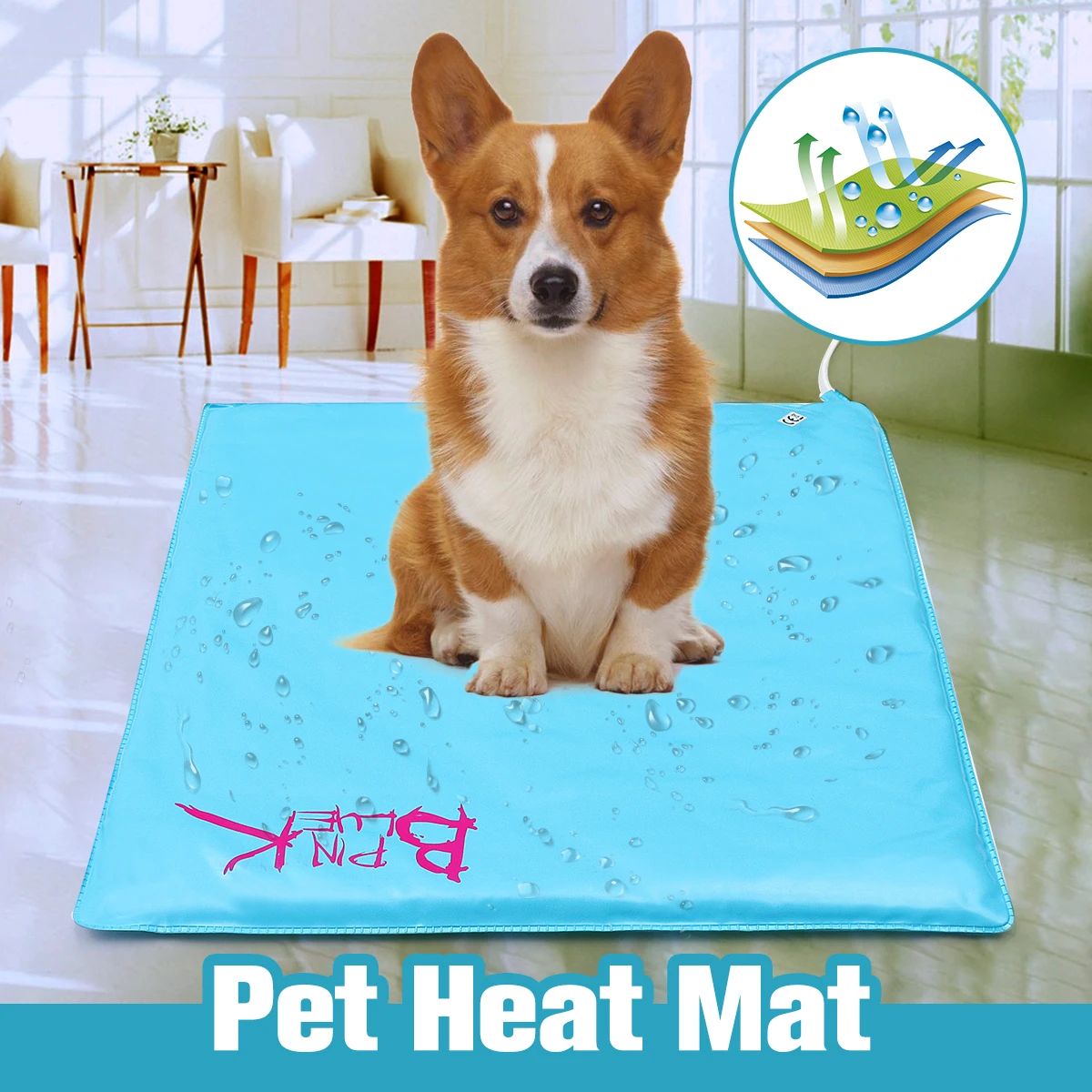 

10 Level Electric Heaters Mat Bed Pet Electric Heating Pad Waterproof Home Heating Winter Pad Warm Bed