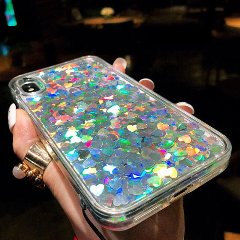Cute Love Heart Glitter Moving Quicksand Liquid Case Cover For iPhone XS Max XR X 7 8 6 6S Plus Transparent Glitter Phone Cases Cute Love Heart Glitter Moving Quicksand Liquid Case Cover For iPhone XS Max XR X 7 8 6 6S Plus Transparent Glitter Phone Cases