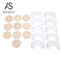 Женский невидимый бюстгальтер, наклейки на соски, наклейки на грудь, клейкий бюстгальтер, чехлы на соски, аксессуары, 10 шт., подтяжка груди+ 10 шт., покрытие на соски