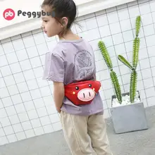 Новые Детские набедренная сумка мешок с персонажем из мультфильмов высокого качества мешок со свиньей нагрудный ремень сумка для маленьких девочек и мальчиков в возрасте от денег кошелек сумка на поясном ремне Kawaii сумка на ремне для бега