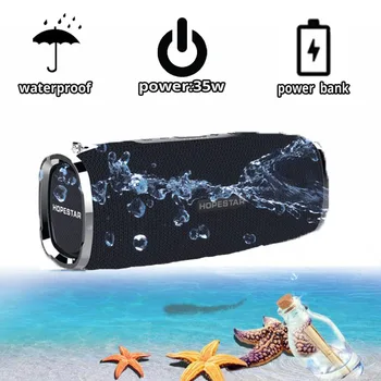 

HOPESTAR A6 Bluetooth Speaker Portable Wireless Loudspeaker Sound System 3D Stereo Outdoor Waterproof Big Power Bank 35W