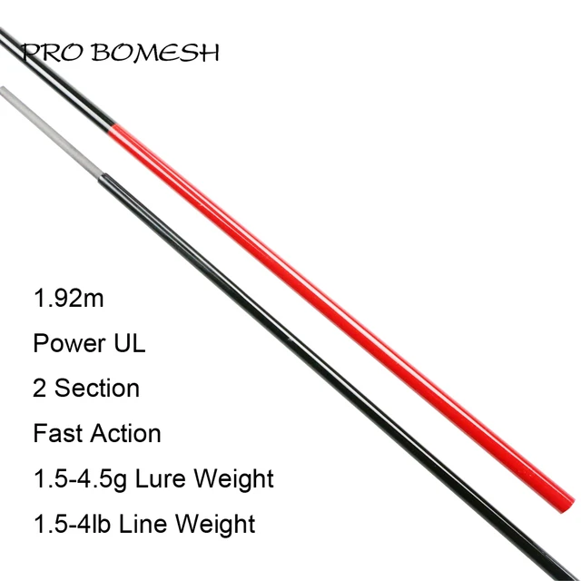 $US $55.07 Pro Bomesh 2Sets Blank 1.92m 2 Section UL Power F Action Trout Rod Blank DIY Custom Rod Building Re