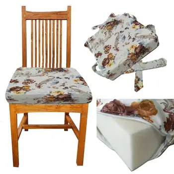 

Children's Seat Cushion Dining Chair Increased Adjustable Detachable High Density Sponge Linen Booster Pad for Baby Kid Student