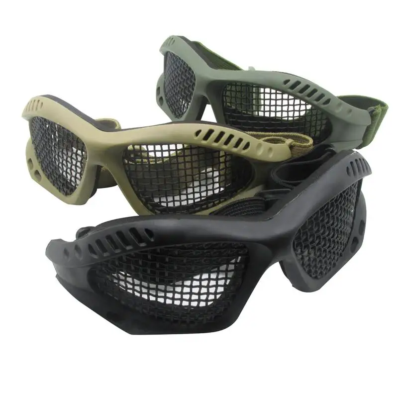 High Quality Hunting Tactical Paintball Goggles Eyewear Steel Wire Mesh