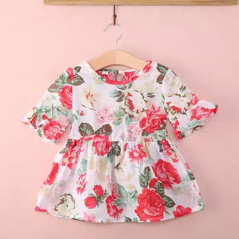 

Pudcoco Girl Top Clothes 1Y-6Y Toddler Kids Baby Girls Outfits Clothes Floral Summer T-shirt Tops Dress Blouse