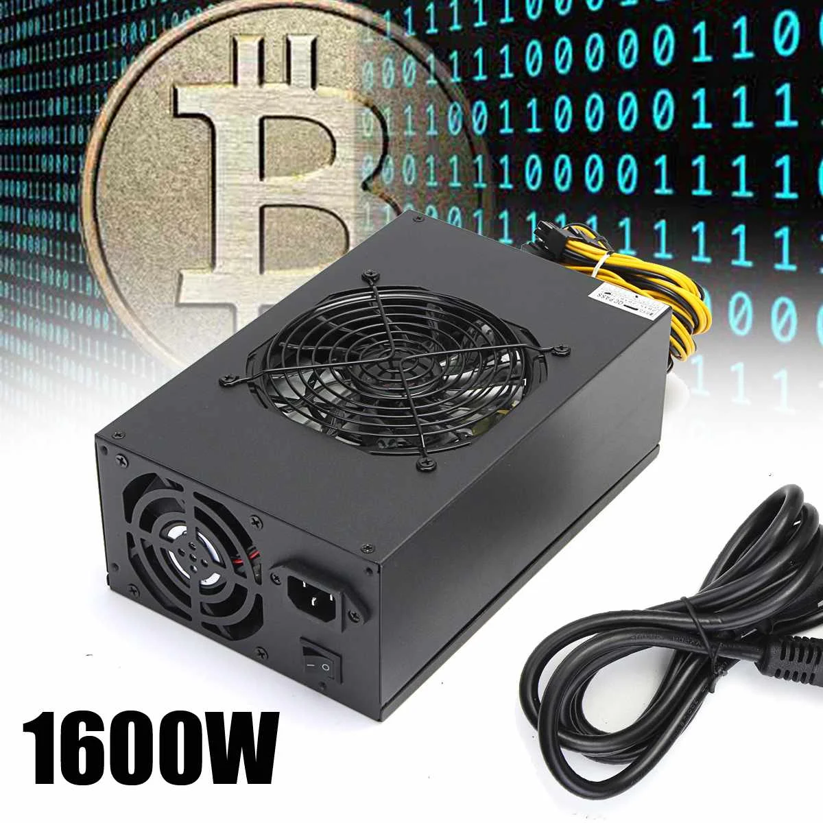 

1600W Power Supply Black Steel BTB Power Supply Suitable For A6 A7 S7 S9 R4 230mm*150mm*86mm