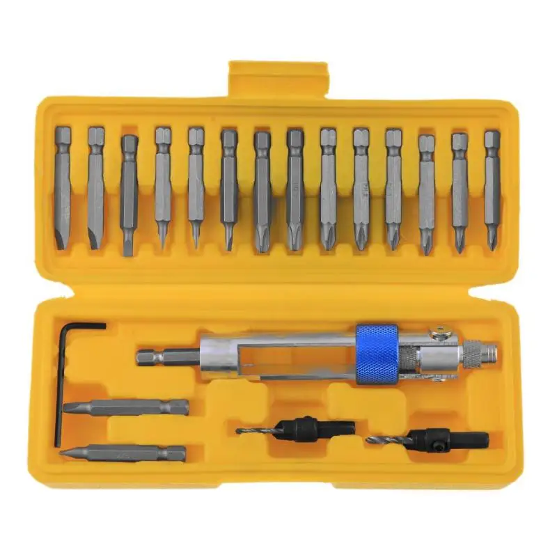 

20Pcs Half Time Drill Driver Multi Screwdriver Sets Updated Version 16 Different Kinds Head Double Use Screwdriver Bits