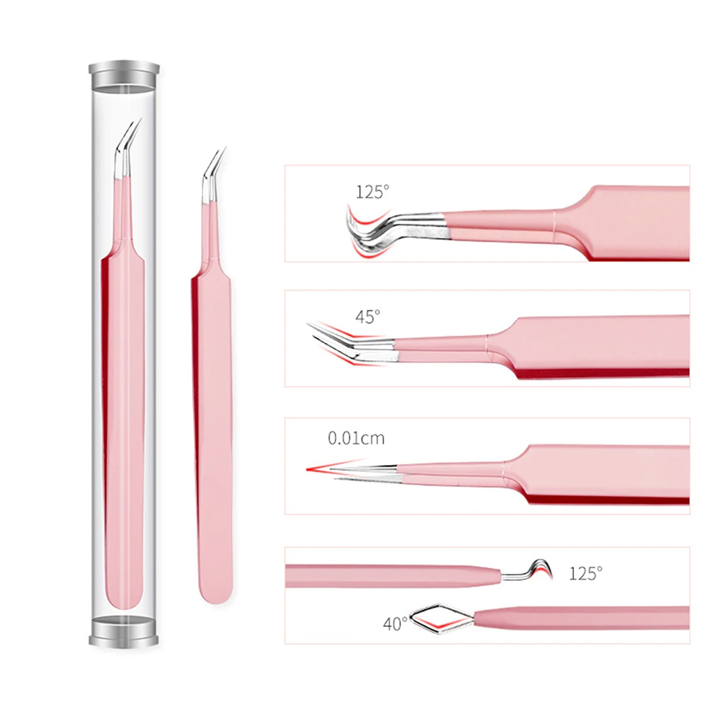 6pcs Blackhead Pin Portable Practical Complete Extractor Pimple Pin