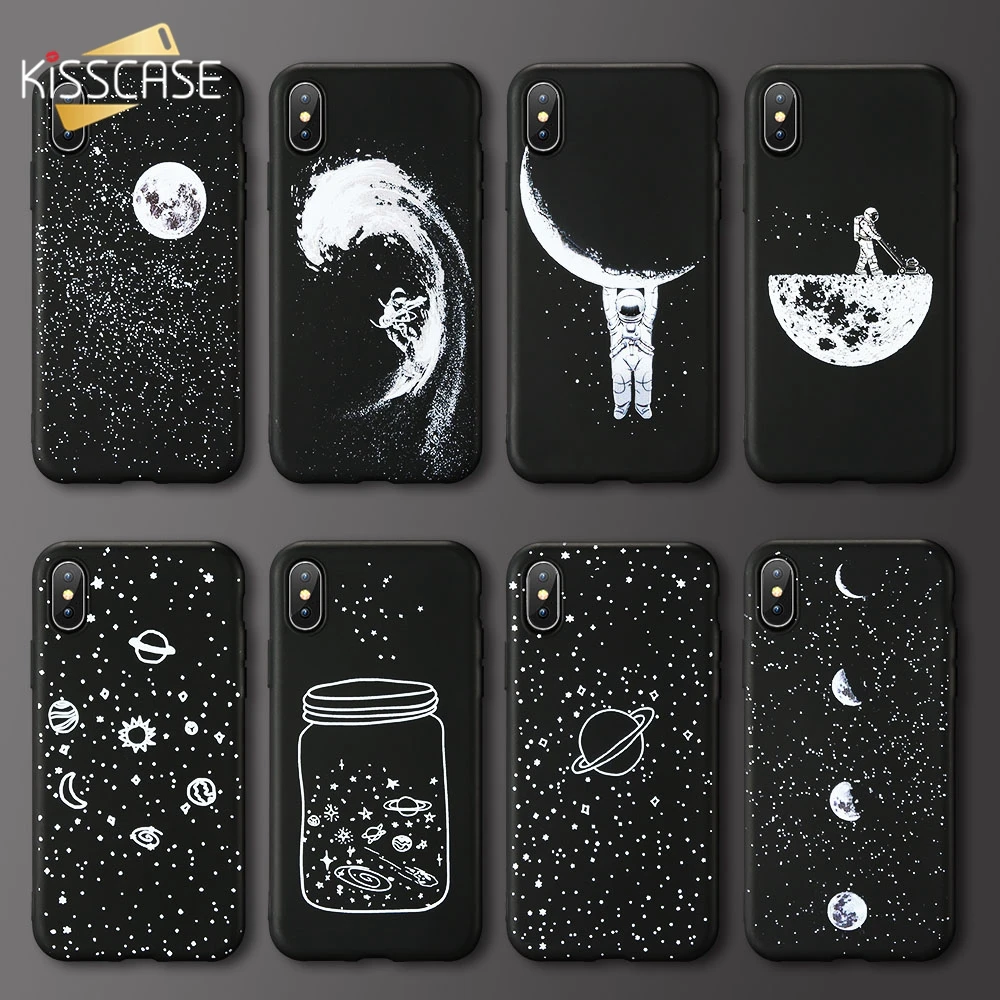 

KISSCASE Fantasy Phone Case For iPhone 11 7 X XR XS MAX 8 Star Night Cute Cat Case For iPhone 6 6S 7 8 plus 5s SE 11 Cover Funda