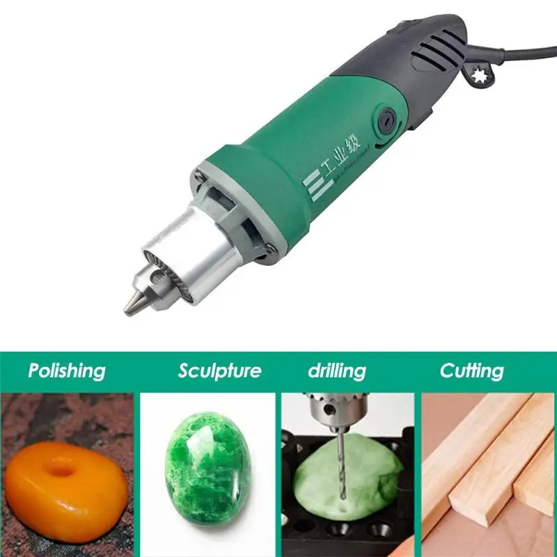 

480W 6mm High Power Variable Speed Chuck Mini Electric Drill Set Engraver Rotary Tools Alloys Material for metal jade