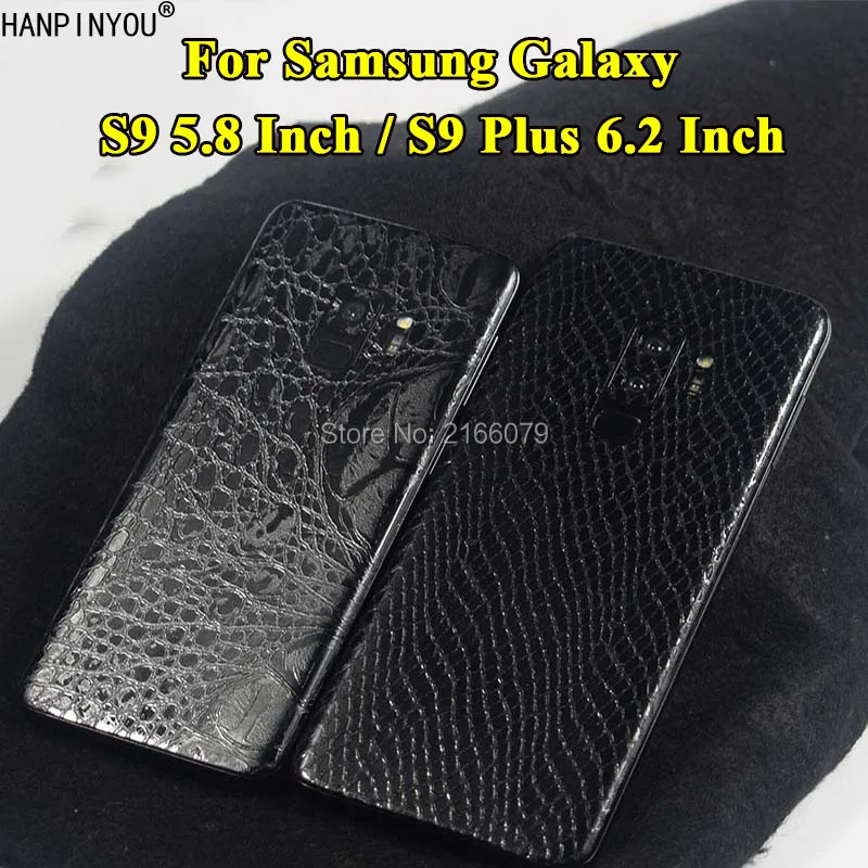 Для samsung Galaxy S9/S9 Plus S9plus крокодил/змеиная кожа узор полное заднее покрытие матовая