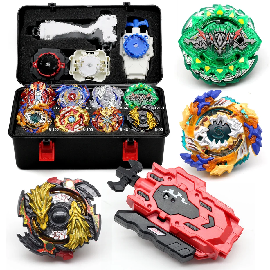 Новый Beyblade Burst Bey Blade игрушка Металл Funsion Bayblade набор коробка для хранения с ручкой Launcher пластиковая коробка игрушки для детей