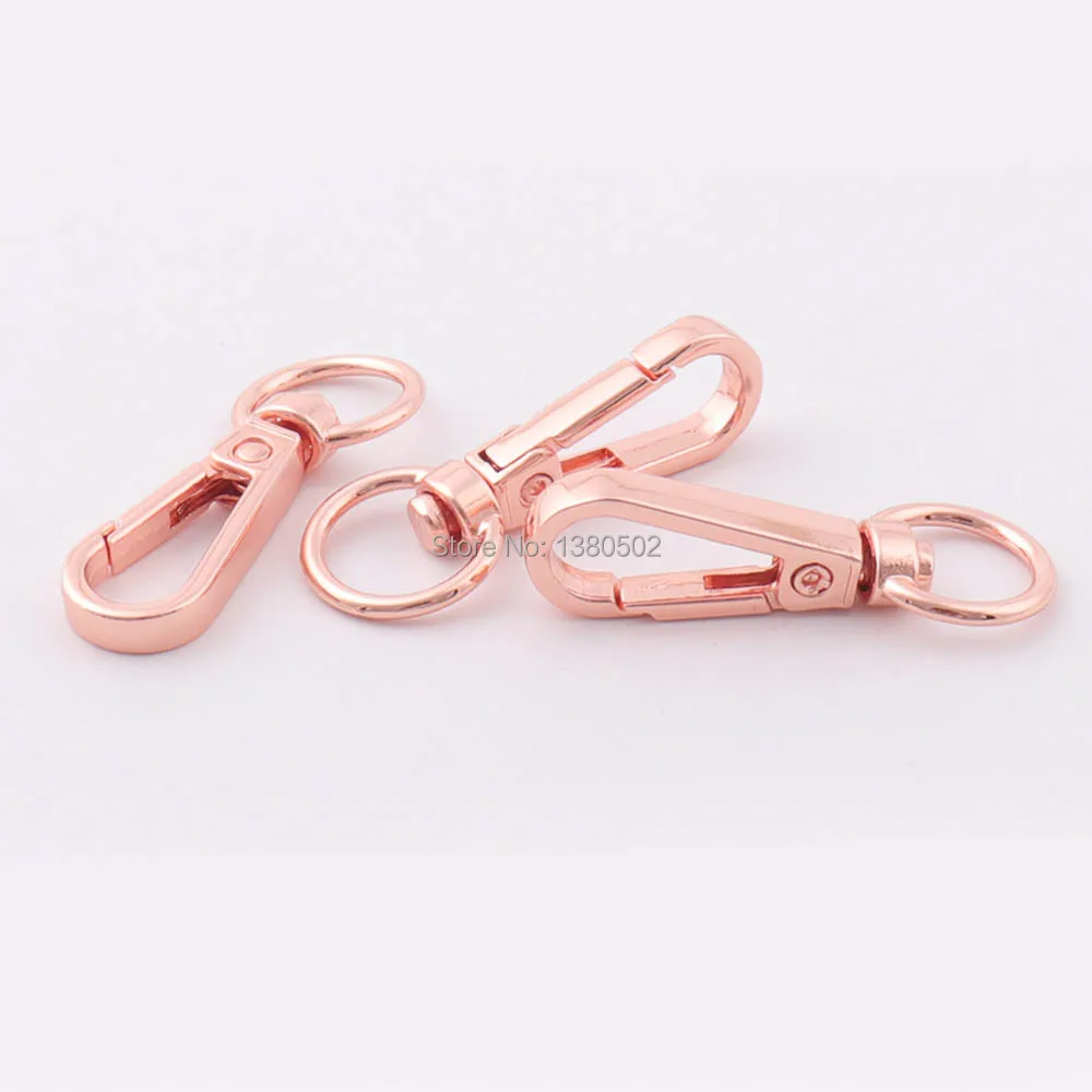 

10pcs 43mm Rose gold color Dog Hook Swivel Snap Hooks Key ring for backpack garment accessories