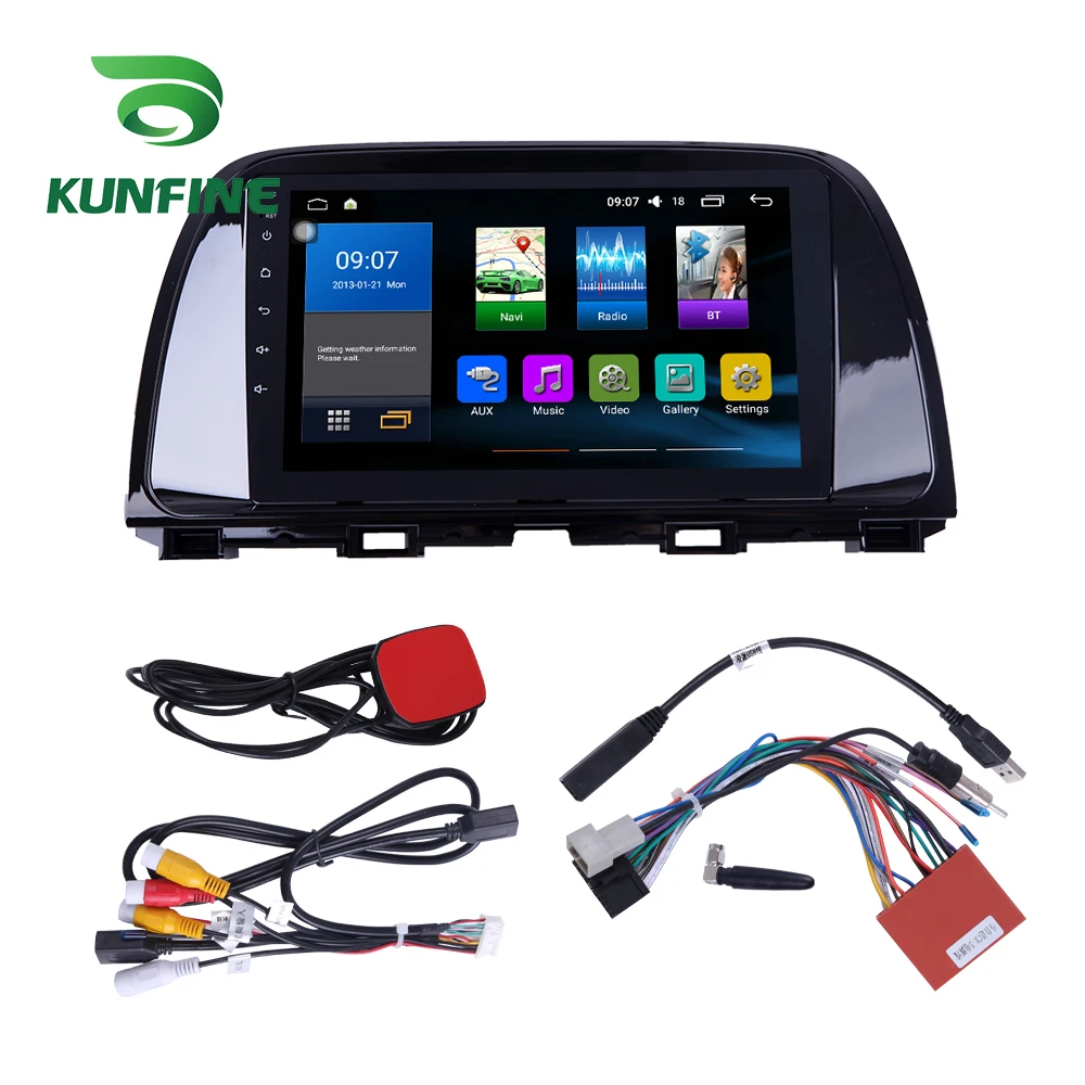 Octa Core 1024*600 Android 8.1 Car DVD GPS Navigation Player Deckless Car Stereo For Mazda ATENZA 2