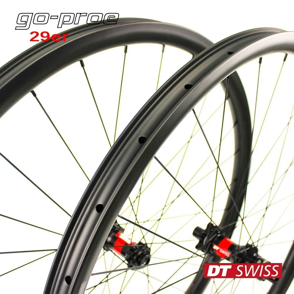 Perfect Super Light Weight 355g 29er MTB Rim Mountain Bike Carbon Wheel Tubeless Ready XC Wheelset Hookless With  DT Swiss 240 Hub 4