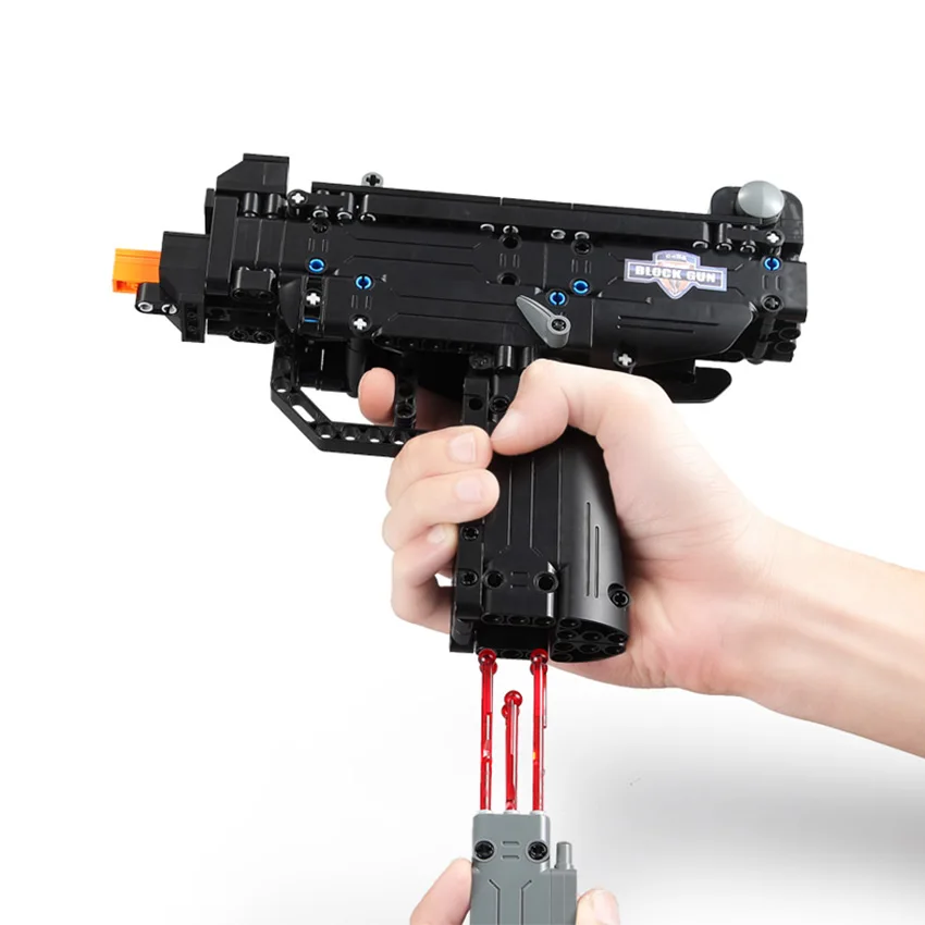 Novo 359 Pcs Blocos De Construcao Uzi Arma Modelo Jogar Pubg Jogo Conjunto Presente Diy Brinquedos Haste Eeducation Tijolos Compativeis Grandes Marcas Aliexpress