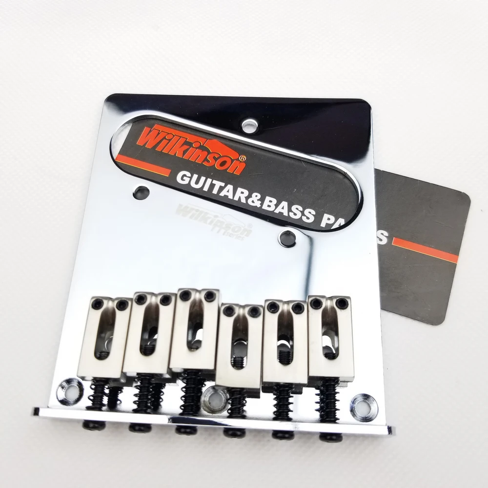 Wilkinson Vintage Ponte Per Tele Chitarra Elettrica String Thru Tele Tl Chitarra Ponte Chrome Argento Wot03
