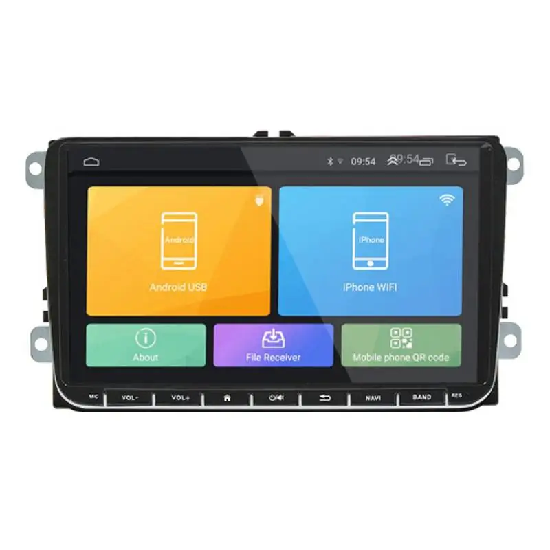Flash Deal New 2 Din 9 Inch Android 8.1 Car Radio Navigation for VW Volkswagen GOLF 5 Golf 6 POLO PASSAT B5 B6 dvd player BT RDS Autoradio 1