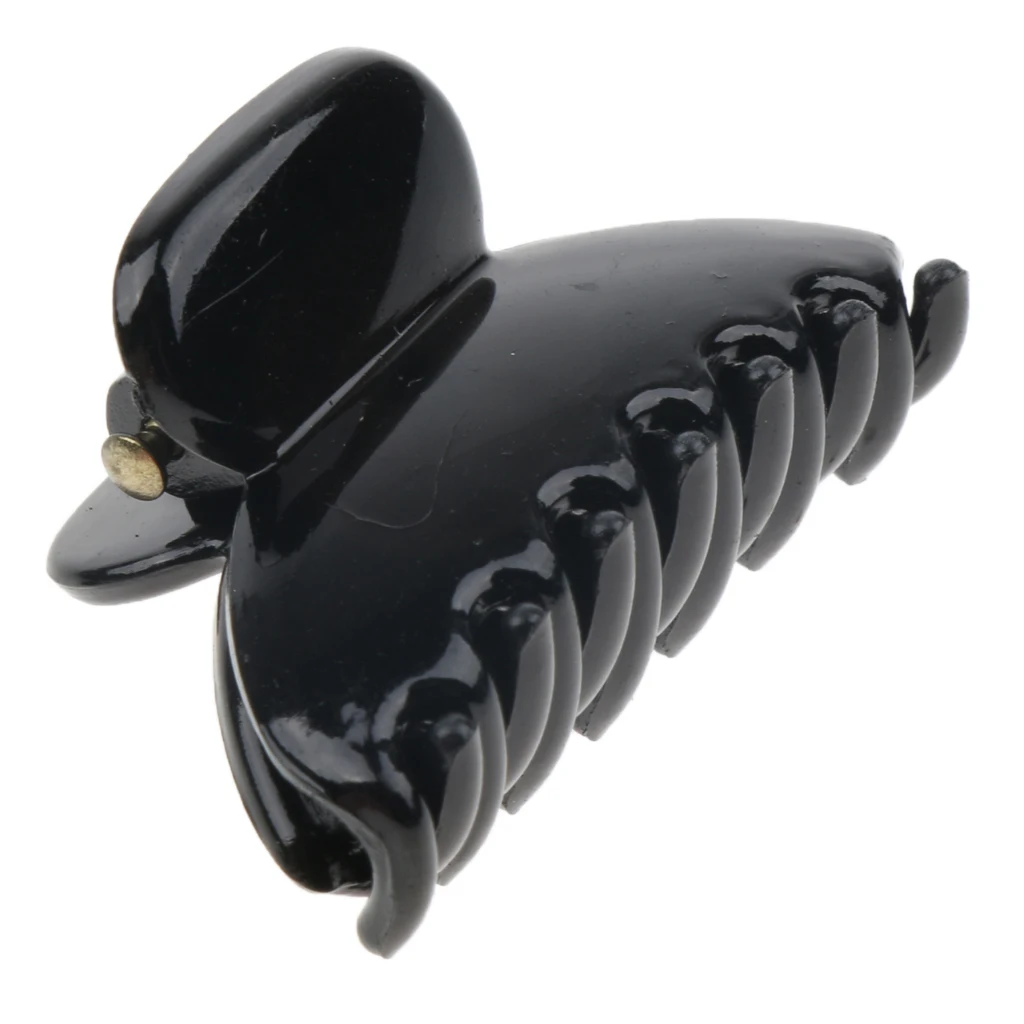 12 x Mini Plastic Hair Claw Clamps Bulldog Clips Grips Style Fashion Accessory