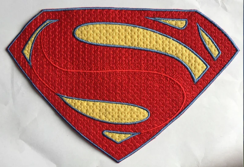 

Big size Superman iron on patch accessory Badge embroider Appliques wholesale
