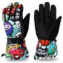 AS FISH утепленные лыжные перчатки для мужчин и женщин, ветрозащитные водонепроницаемые регулируемые перчатки для сноуборда, скалолазания